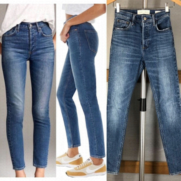DENIM FORUM The Yoko High Rise Slim‎ Jeans Sz 23 - Picture 1 of 8